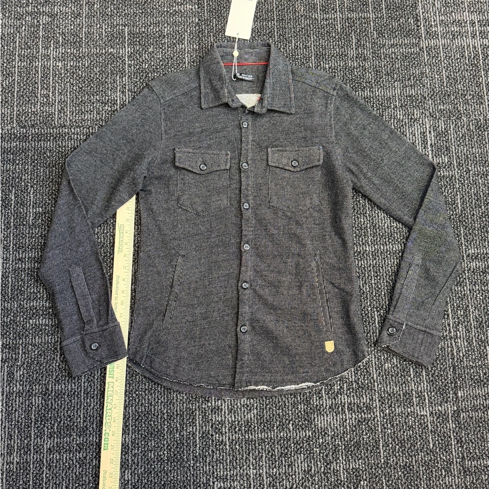 RNT23 Mens Size M Black (heather) Button Down Shirt/Jacket Model 4848 NWT
